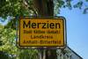 Ortseingangsschild Merzien Ortseingangsschild Merzien
