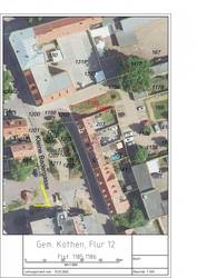 Immobilienangebot: Verkauf eines Grundst&uuml;ckes zur Bebauung mit einem 2- geschossigen Reihenhaus (Burgstra&szlig;e 11 A)