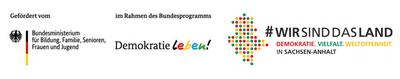 Logo Fördermittelgeber demokratie leben land und bund logo