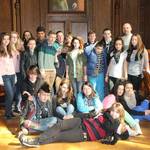 April: Bonjour im Köthener Rathaus - seit 1991 besteht der Schüleraustausch mit Wattrelos - die französischen Austauschschüler zu Gast im Köthener Ratssaal.