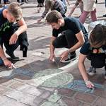 Malaktion auf dem Marktplatz Malaktion auf dem Marktplatz