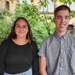 Lara Kunze und Aaaron Baumann starteten am 1. August in ihre 3-jährige Ausbildungszeit.