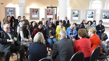 Gesprächsrunde mit Studierenden der Hochschule Anhalt