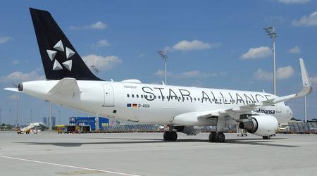 Dieser Airbus A320-200 trägt seit Juli den Namen der Bachstadt auf dem Rumpf. Bild: Eugen Peteler