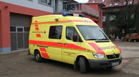 Das neue Domizil der Rettungswache am Krankenhaus Köthen.