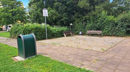 Der neu ausgewiesene Grillplatz am Park Windmühlenstraße