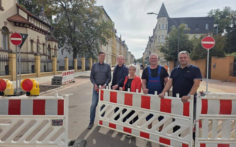 Die Freigabe der Aribertstraße ist für den 1. Bauabschnitt erfolgt. Die Freigabe der Aribertstraße ist für den 1. Bauabschnitt erfolgt.
