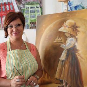 Nina Jakunina aus Rogatschow schuf dieses anrührende Bild.