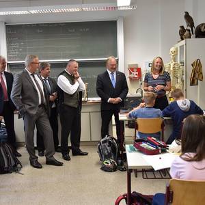 Ministerpräsident Haseloff besuchte das Köthener Ludwigsgymnasium