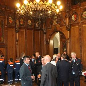 Festempfang im Köthener Ratssaal.