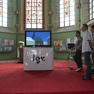 Juni: Kirche in 3D - Studenten der Geo-Information der Hochschule Anhalt entwickeln virtuellen Rundgang durch St. Jakob.