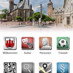 Startbild der Stadt-App von Köthen.