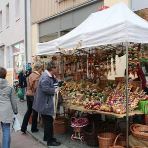 Korbwaren und herbstlich Dekoratives konnte auf dem Markt erstanden werden.