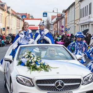 Prinzenpaar zum Rosenmontagsumzug 2018