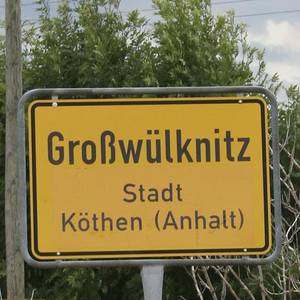Ortseingangsschild Großwülknitz.