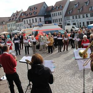 Bereits 2020 präsentierten sich zahlreiche Vereine auf dem Marktplatz.