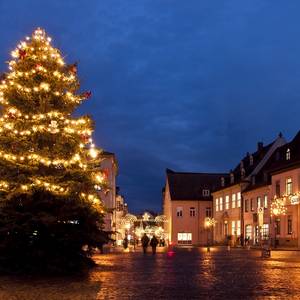 Bislang fand sich nur ein/e Spender*in für den Weihnachtsbaum auf dem Marktplatz.