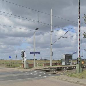 Bahnhaltepunkt in Arensdorf.