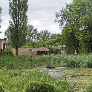 Dorfteich am Pappelplatz in Arensdorf.