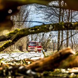 Symbolbild Feuerwehreinsatz bei Sturm