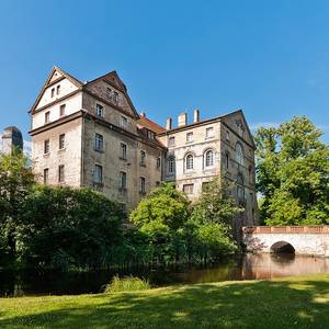 Im Ferdinandsbau des Köthener Schlosses befindet sich das Naumann-Museum und die Prähistorische Sammlung.
