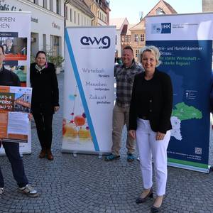 Das Organisationkomitee der Gewerbemesse.