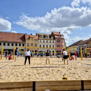 Sandige Tradition: Das Marktplatzturnier.