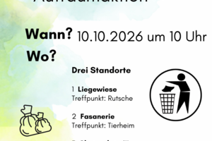 Plakat Clean-up-Aktion